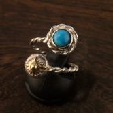 twist turquoise free ring